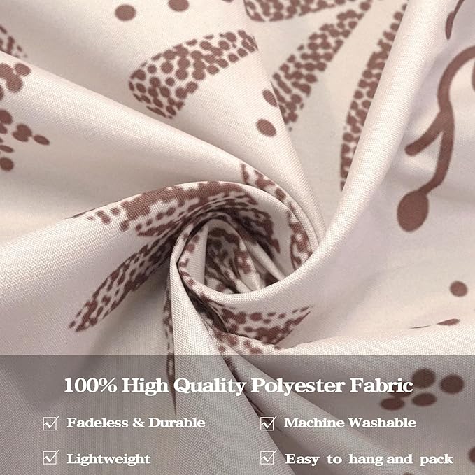 Fowocu Boho Floral Mandala Tapestry Wall Hanging Bohemian Flower Medallion Tapestry Aesthetic Beige Brown Hippie Indian Small Tapestries for Bedroom Living Room Dorm Decor 60 x 44 Inch