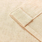 Joydeco Linen Curtains 72 Inch Length 2 Panel Sets,Light Filtering Curtains for Bedroom 52 Inch Wide Living Room Drapes with Back Tabs & Rod Pockets (W52 x L72 Inch, Ecru)