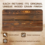 48x8x3 Fireplace Mantel - Solid Rustic Wood - Wall Mounted Floating Shelf with Invisible Heavy Duty Steel Bracket (Weathered Brown)