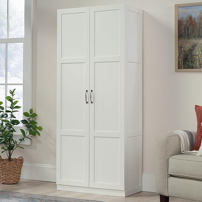 Sauder Select Storage Cabinet/ Pantry cabinets, White finish