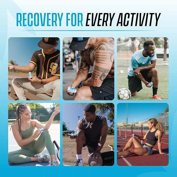 4KOR Recovery Stick - Natural Muscle Balm | Hemp Infused | for Muscles, Joints, Post-Workout | Features a Cooling & Warming Sensation | Portable & Non-Greasy Twist-Up Balms - 1 oz.