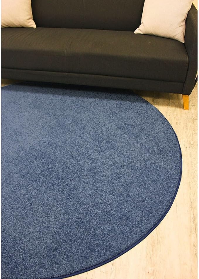 KOECKRITZ Soft and Colorful Kids Classroom Area Rugs (Passes Flammability Pill Test) Many Sizes and Bright Colors to Select from (4' x 6', Navy)