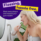 Burst Electric Water Flosser for Teeth Cleaning (3 Modes/Rose Gold) | Cordless | Plaque Removal Between Braces & Dental Work | Portable Floss | Refillable 110mL Tank