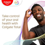 Colgate Total Active Prevention Whitening Gel Toothpaste with Fluoride, Bulk with Clinically Proven Formula That Fights Plaque Bacteria, Mint, 4 Pack, 5.1 oz