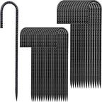 Rebar Stakes 12 inches 34-Pack Ground Stakes Heavy Duty J Hook Tent Stakes for Outdoor Decorations and Inflatables, Metal Yard Stakes for Fencing and Gardening, Gazebo and Swing Set Anchors