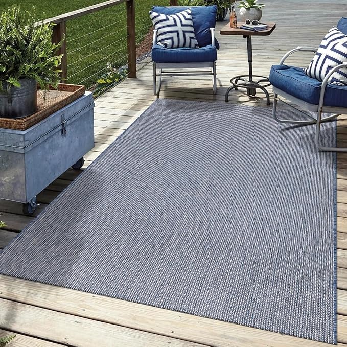 Keen Home Design Terrace Outdoor Area Rug - 9x12 Washable Indoor/Outdoor Rug for Patio, Kitchen, Balcony, Beach, Garden, Deck and Porch, Size: 8'10"x12'