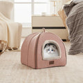 Cat Bed for Indoor Cats - Cat Cave Cat House Cats Tent with Removable Washable Cushioned Pillow, Soft and Self Kitten beds