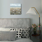 Canvas Wall Art Beach Floral Wall Picture Coastal Boho Farmhouse Daisy Flowers Nautical Sea Ocean Wildflowers Canvas Print Vintage Artwork for Small Rustic Bathroom Bedroom Living Room Office Décor