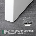 LUMI Ultra Thin Door Mat for Entryway, Low Profile Non Slip Rubber Backing Indoor Doormat, Easy Clean Welcome Entrance Mat for Inside House, Patio, Dark Grey 24"x36"
