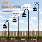 Shepherd Hooks Outdoor 36 Inches for Lanterns Heavy Duty Shepherd Stand Plant Hanger Yard Hooks for Solar Lights,Bird Feeder,Wedding,Mason Jar,Planter Pot