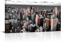 Nachic Wall Black and White Chicago Canvas Print Art Modern Chicago Downtown at Sunset Pictures Painting Modern Cityscape Giclee Artwork for Home Office Living Room Bedroom Decoration 24x48Inches