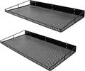 RedCall Heavy-Duty Wall Shelf, 2 Pack Garage Shelf, 23.5" x 12" Large Wall Mounted Shelves for Garage, Laundry Room, Closet, Holds Up to 75 Lbs