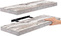 Sorbus Floating Shelves, Wall Shelves for Bedroom, Kitchen, Living Room, Bathroom Shelves Over The Toilet, Home Decor, Farmhouse, 24 x 9 Inch Wall Mounted Floating Shelves for Wall, 2 Pack, Rustic