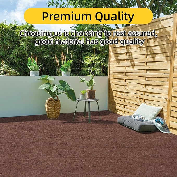 Marine Carpet,5 FT x 15 FT Brown Indoor Outdoor Carpet 0.2" Thick Boat Carpet with Water-Proof TPE Backing, Non-Slide Outdoor Marine Carpet Roll for Home, Patio, Porch, Deck