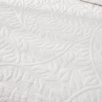 MarCielo 3-Piece 100% Cotton Oversized Bedspread Lightweight Quilt Coverlet Embroidery Farmhouse Bedding Set T0 (Bright White, Oversized Queen (100"x106"))