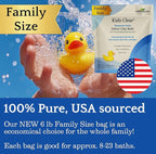 Kids Clear Detox Clay Bath, 100% Pure Sodium Bentonite - Cleansing and Purifying, by -Evenbetternow LLC – 6 lb (96 oz) Family Value Size
