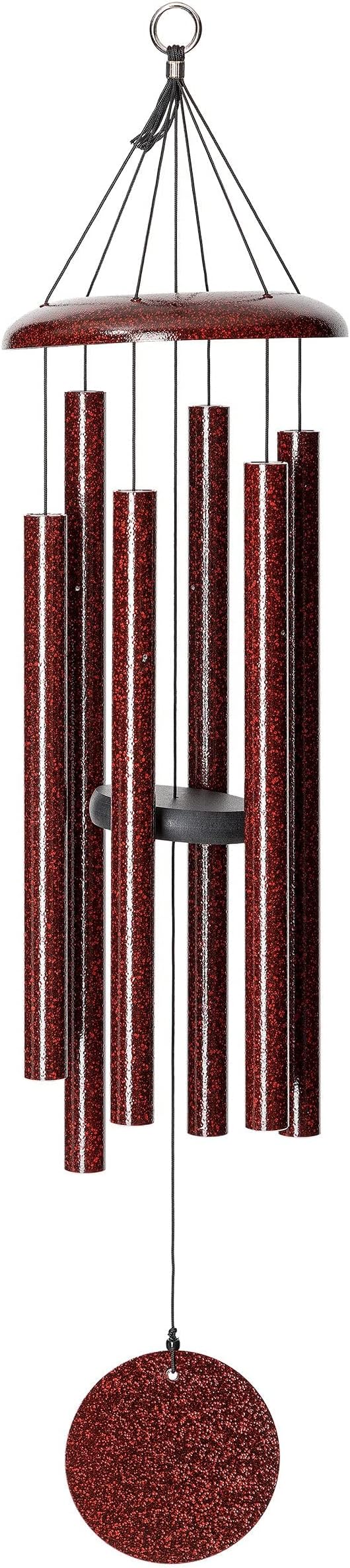Corinthian Bells by Wind River - 36 inch Ruby Splash Wind Chime for Patio, Backyard, Garden, and Outdoor Decor (Aluminum Chime) Made in The USA