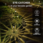 Solar Lights Outdoor Waterproof, Stainless Steel LED Landscape Lighting, Solar Garden Lights Solar Powered, Outdoor Solar Lights for Yard, Pathway, Walkway, Patio, Lawn - 16 Pack (Warm White)