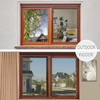 HIDBEA One Way Mirror Window Film Daytime Privacy, Reflective Window Tint for Home, Heat Control UV Blocking, Non-Adhesive Self Static Cling Window Sticker (Silver, 35.4 Inch x 32.8 Feet)