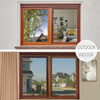 HIDBEA One Way Window Privacy Film Daytime, Heat Control UV Blocking Reflective Mirror Window Tint for Home, Non-Adhesive Self Static Cling Window Stickers (Silver, 17.5 Inch x 6.5 Feet)