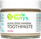 Uncle Harry's Anise Remineralizing Toothpaste | Natural Whitening Tooth Paste Freshens Breath & Promotes Enamel | Vegan Fluoride Free Toothpaste