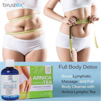Lymphatic Drainage Massage Oil with Arnica & Cold Pressed Castor Oil I Post Surgery Recovery & Post Liposuction, BBL, 360 Lipo, Tummy Tuck I Fibrosis Treatment, Body Detox I 8.5 Oz by Bruizex