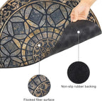 CHICHIC Entrance Door Mat Large 18 x 30 Inch Entry Way Doormat Front Door Rugs Outdoors Heavy Duty Welcome Mat Non Slip Rubber Back Low Profile for Garage, Patio, High Traffic Area, Grey