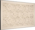 SIGNWIN 46"x60" Extra Large Framed Wall Art Vintage Botanical Sketch with Detailed Floral Pattern, Classic Nature Illustration for Home Living Room Bedroom Decor (Frame Assembly Required)