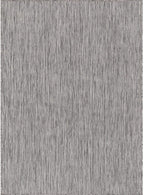 CAMILSON Outdoor Rug 8x10 Modern Area Rugs for Indoor and Outdoor Patios and Porches - Waterproof, Washable, Non-Shedding, Easy-to-Clean Outside Carpet (8 x 10, Solid - Silver Gray)