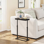 TUTOTAK End Table, Side Table, Tall Couch Table, Sofa Table, Living Room, Bedroom, Black TB01BK0832