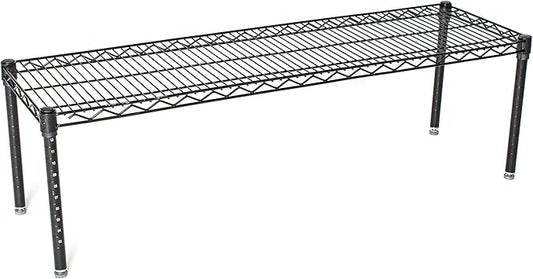 Omega Products Corporation 21" Deep x 48" Wide x 14" High Black Stationary Dunnage Rack