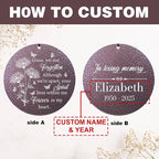 ASTARIN Engraving Wind Chimes for Loss of Loved One, Personalized Wind Chimes Memorial, Bereavement Gifts for Loss of Mother, Windchimes in Memory of a Loved One, Outside Windchime(Produced in USA)