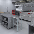AmGood Double OverShelf Stainless Steel NSF - Many (24" Long x 12" Deep)