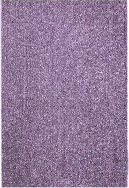 KOECKRITZ Soft and Colorful Kids Classroom Area Rugs (Passes Flammability Pill Test) Many Sizes and Bright Colors to Select from (8' x 8', Lavender)