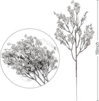 Sggvecsy 15 Pcs Babys Breath Artificial Flowers Gypsophila Bouquets Bulk Real Touch Fake Silk Flowers for Home DIY Floral Arrangement Table Centerpiece Fall Thanksgiving Autumn Decoration (Grey)