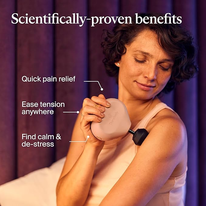 TheraGun Mini (3rd Generation) by Therabody – Ultra-Portable Massage Gun and Travel Essential for Fast, Effective Pain and Tension Relief Anywhere (Desert Rose)