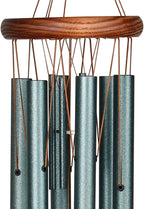 Woodstock Wind Chimes for Outside, Garden, Patio, Porch and Outdoor Decor (32") Pachelbel Canon Chime Green Wind Chime Gifts (PCCG)