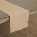 Solino Home Linen Beige Table Runner 72 Inches Long - 100% Pure Linen Hemstitch Table Runner 14 x 72 Inch for Dresser, Dining, Fall, Autumn, Halloween, Thanksgiving - Classic Hemstitch