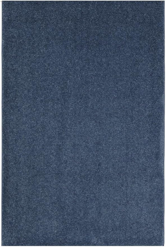 KOECKRITZ Soft and Colorful Kids Classroom Area Rugs (Passes Flammability Pill Test) Many Sizes and Bright Colors to Select from (10' x 14', Navy)
