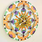 The Gears Clock Wall Clock Italy Collection with Moving Gears (Vietri, 24 inch Round)