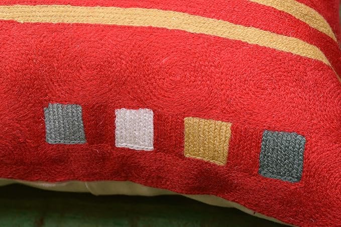 Kandinsky Abstract Pillow Cover - Red, 18x18, Modern, Abstract, Home Decor, Couch, Sofa, Bed, Chair, Loveseat, Living Room, Bedroom, Porch, Outdoors, Office