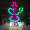 Hookah Neon Sign Nargile Lounge Sign Colorful LED Light for Shisha Bars and Lounges Decor Dimable USB Neon Signs for Man Cave,Hookah Shops,Vape Bars and Vapor Lounges(16.5 * 9.8inch)