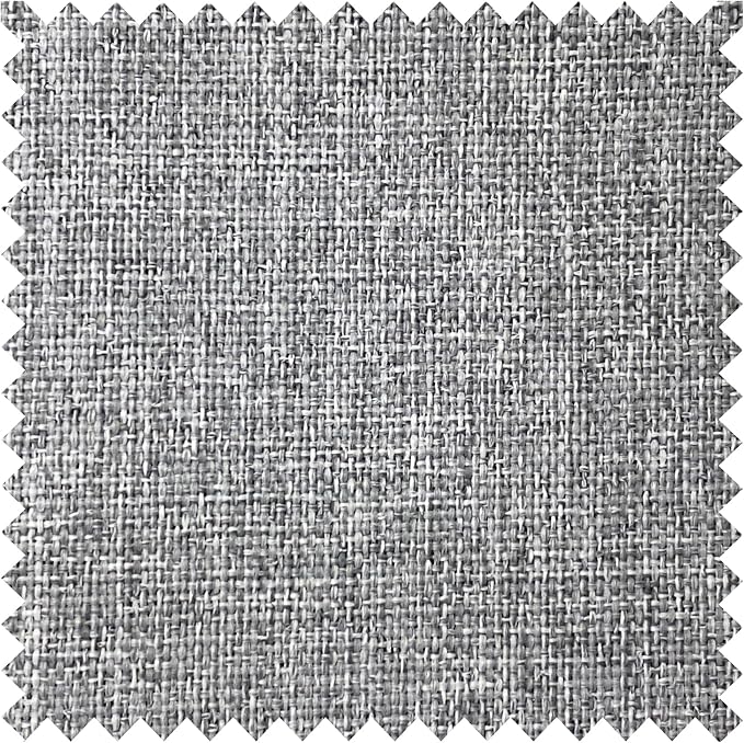 Macochico 100% Blackout Pinch Pleated Linen Curtains 84 Inch Length Thermal Blackout Curtains for Bedroom Living Room Nursery Light Grey Farmhouse Burlap Curtains with Tieback 52”Wx84”L 1 Panel