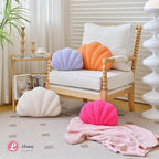 Seashell Throw Pillows, Shell Shaped Throw Pillows, 18 Inch Soft Home Decorative Pillow Plush Cushion for Bed Couch Living Sofa Room Decor Accent Throw Pillow (Lavender 18Inch)