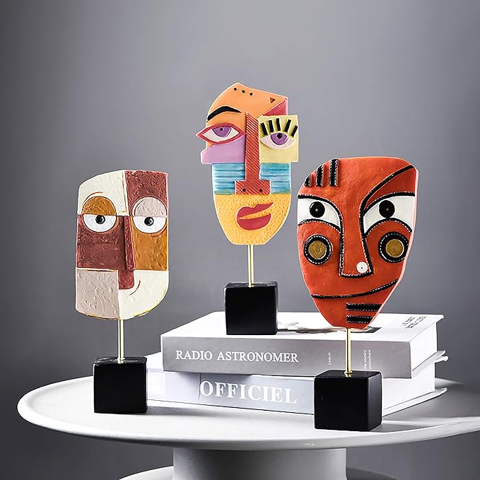 Harmony - Handcrafted Resin Abstract Sculpture for Modern Home Decor, Book Shelf, TV Stand, Living Room, Dining Room, Bedroom, Office Desktop, Cabinets