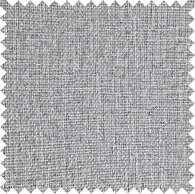Macochico 120”Wx102”L 100% Blackout Linen Curtains Pinch Pleated Thermal Panels for Sliding Door Bedroom Living Room Farmhouse Shabby Chic Browish Grey Burlap Curtains with Tieback 1 Panel