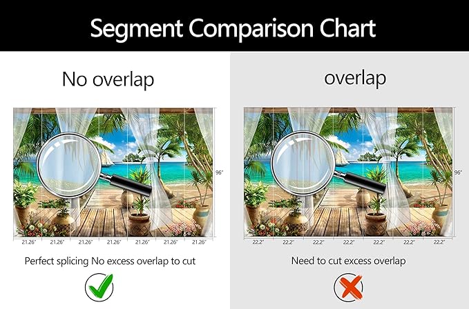 WFBHUA-Wall Mural Tropical Beach Palm Tree Wallpaper Balcony Window Seascape Landscape Wallpaper for Bathroom Living Room Bedroom (Not Peel and Stick)