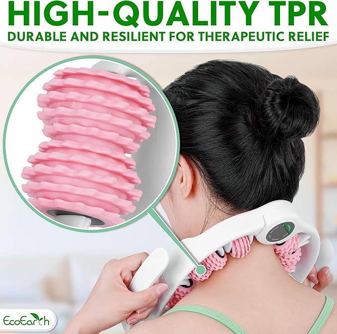 EcoEarth Cellulite Massage Roller - Handheld Fascia Massager with Detachable Handles - Anti Cellulite Tool for Legs, Thighs, Buttocks & Belly - Deep Tissue Muscle Roller for Lymphatic Drainage
