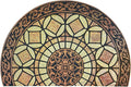 CHICHIC Entrance Door Mat Large 24 x 36 Inch Entry Way Doormat Front Door Rugs Outdoors Heavy Duty Welcome Mat Non Slip Rubber Back Low Profile for Garage, Patio, High Traffic Area, Semicircle