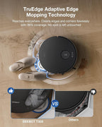 ECOVACS DEEBOT T30S Robot Vacuum and Mop, 11000Pa, ZeroTangle Technology, TruEdge Adaptive Edge Mopping, Hot Water Mop Washing, Self-Emptying, Self Refilling, Auto-Mop Lifting, Obstacle Avoidance